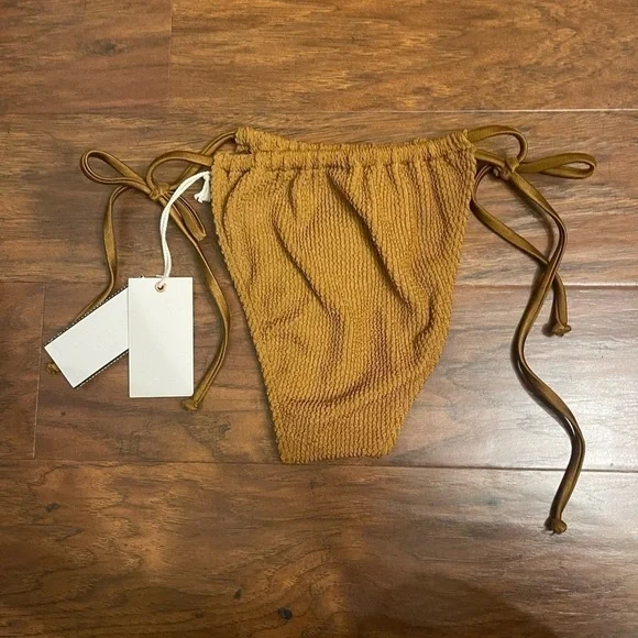 NWT Good American Ribbed Bikini Bottoms Size 1/2 - Picture 3 of 4